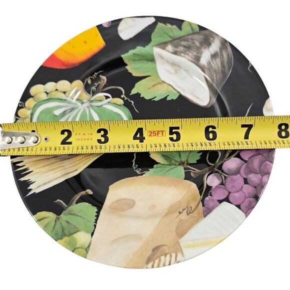 Email De Limoges Porcelain Cheese Fruit Graphic Salad Luncheon Plates – Set of 5 - Picture 11 of 16